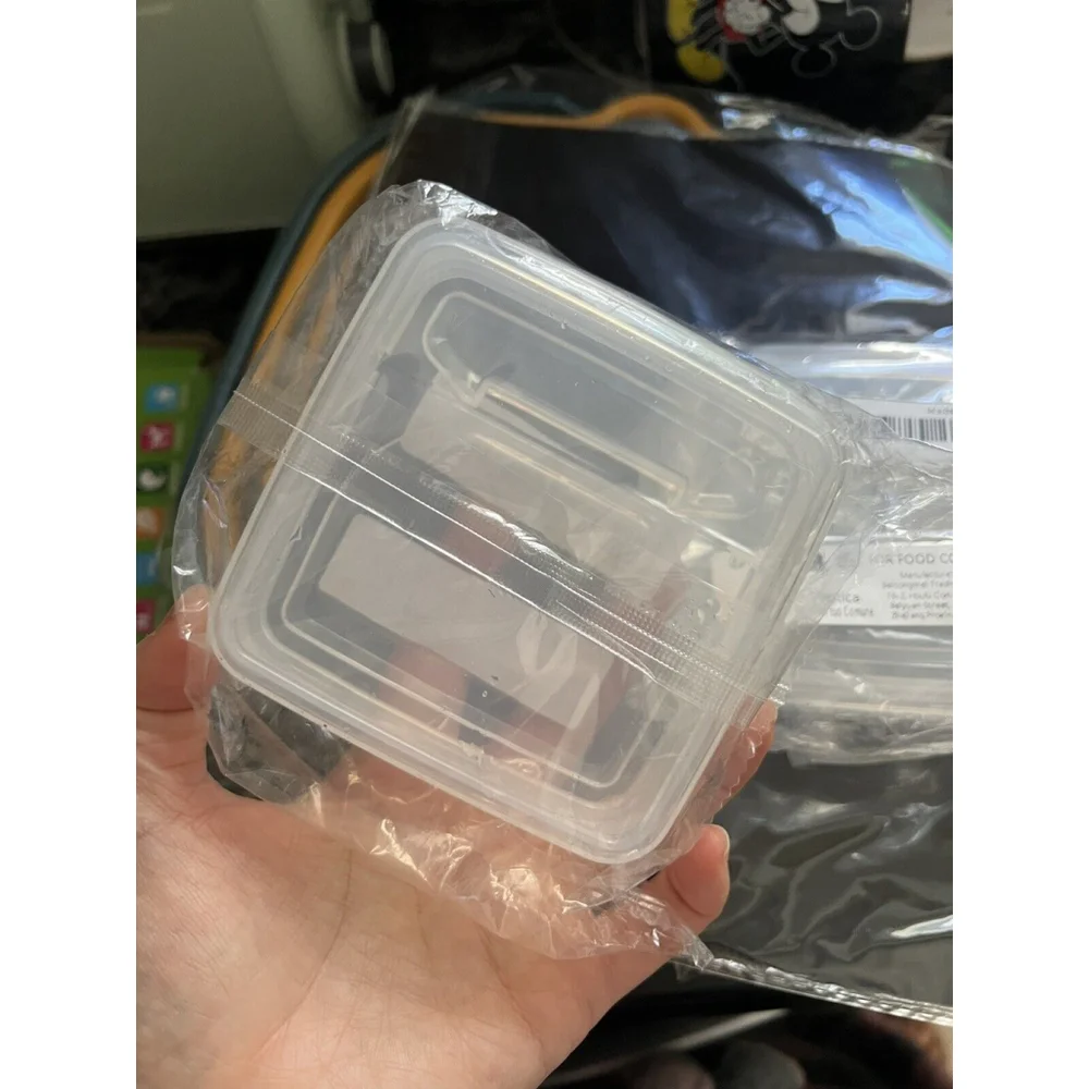 Clear Food Storage Box, Plastic Refrigerator Storage cheese butter box ( 3 Pack)